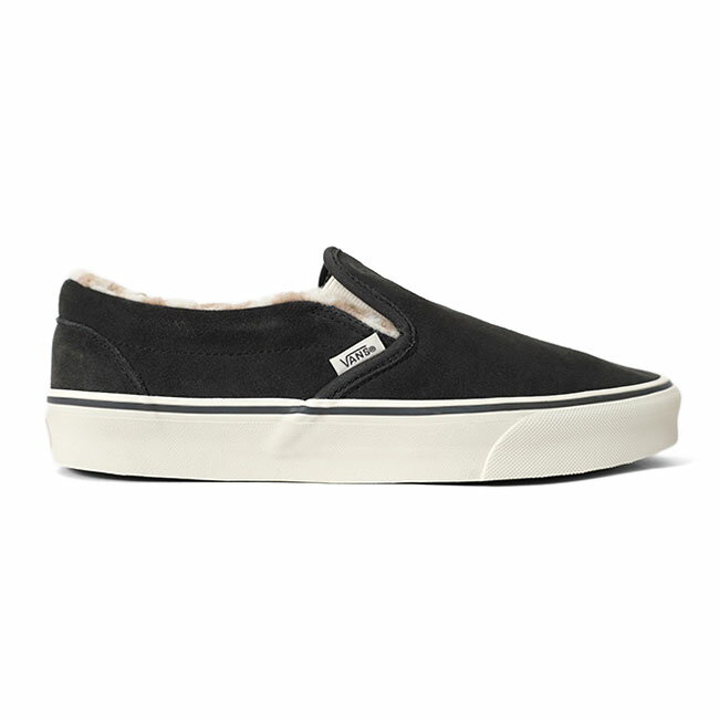 VANS バンズ Classic Slip-On ボア スエード スリッポン VN000BVZEMV 黒 ブラック シェルパ スニーカー メンズ レディース
