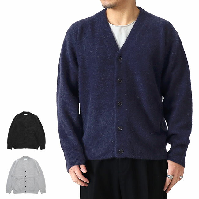 rencontrant レンコントラント フォックスウール シャギー カーディガン 10057-F モヘア メンズ