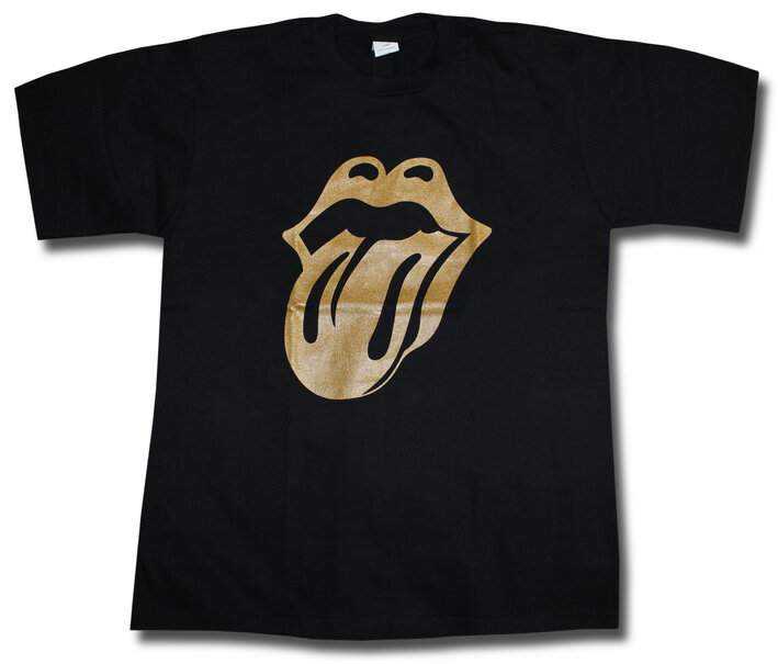 ローリングストーンズ Tシャツ The Rolling Stones ザ・ローリング・ストーンズ ストーンズtシャツ バンドTシャツ ロックTシャツ メンズ レディース キッズ ユニセックス gold ゴールドラメ