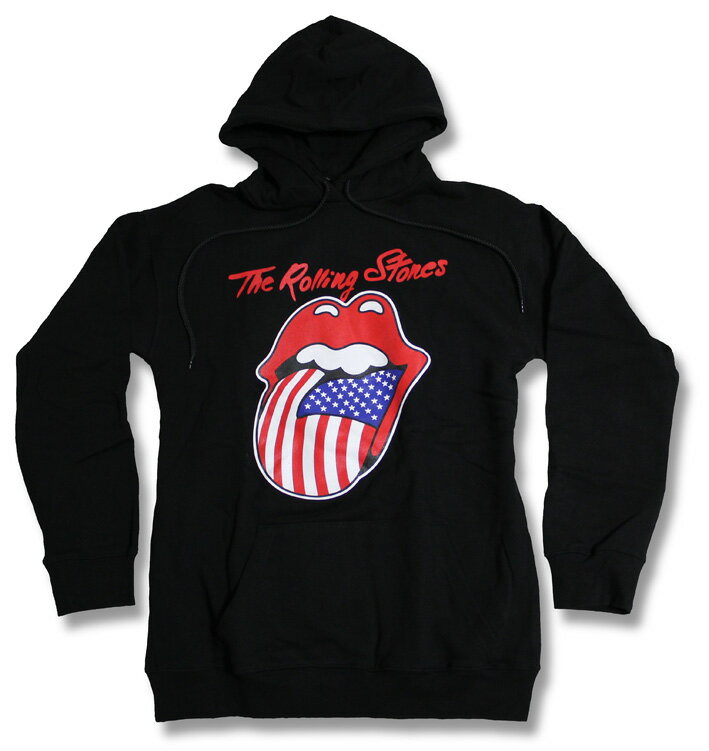 THE ROLLING STONES ローリングストーンズ パーカー ザ・ローリング・ストーンズ パーカー USA 星条旗 ロックパーカー 【rock】 メンズ レディース キッズ トップス パーカー プルオーバー ファッション parka ワンマイルウェア