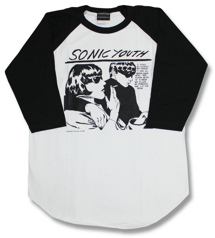 ソニック ユース Sonic Youth ソニック・ユース Tシャツ ラグランTシャツ バンドTシャツ ロックTシャツ ベースボール ラグラン 七分袖 7分袖 長袖 Rock band T-SHIRTS ロックファッション 売れ筋 バーゲン 母の日