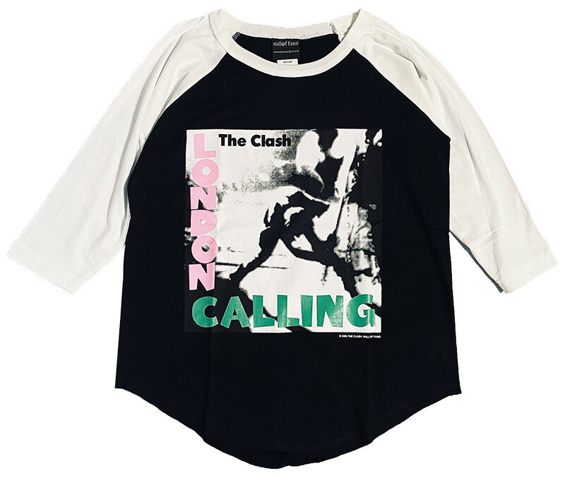 The Clash クラッシュ Tシャツ ラグラン 七分袖 7分袖 ロックTシャツ バンドTシャツ ベースボールシャツ ロックt グランジ ロック バンドt S M L ファッションROCK band T-SHIRTS ユニセックス パンクス 長袖