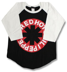 レッド・ホット・チリ・ペッパーズ Tシャツ レッチリ Tシャツ レッドホットチリペッパーズ Tシャツ ラグラン Red Hot Chili Peppers 七分袖 7分袖 tシャツ バンドTシャツ ロックTシャツ ベースボール おとぼけビ~バ~ RHC アスタリスク *