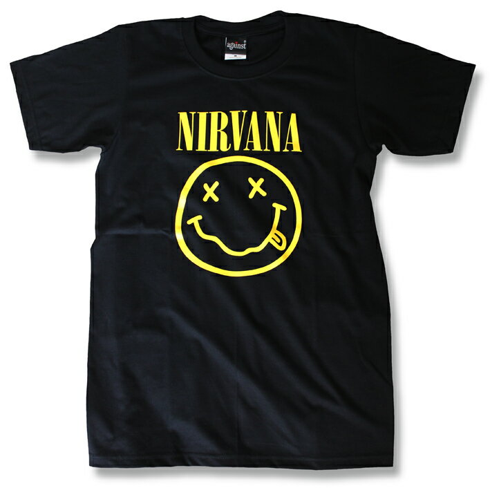 ニルバーナ ニルヴァーナ Nirvana Tシャツ ロックtシャツ バンドtシャツ メンズ レディース 半袖 ニコちゃん スマイル ロックファッション ユニセックス