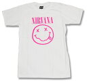 ロックTシャツ Nirvana Tシャツ ニルバーナ ニルヴァーナ NIRVANA バンドtシャツ キッズ メンズ レディース ユニセックス ニコちゃん スマイル ロックファッション グランジ バーゲン メール便OK 激安 特価 おすすめ