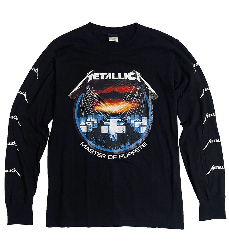 メタリカ metallica ロンT tシャツ ロングTシャツ 長袖 ロングスリーブ ロックTシャツ バンド Tシャツ ワンオク ロック ヘビーメタル ROCK BAND T-SHIRTS ヘヴィメタル ユニセックス ヘビメタ スカル ティーシャツ