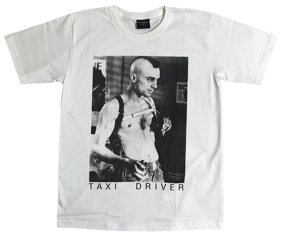 楽天Golden Rock T楽天市場店映画Tシャツ タクシードライバー Tシャツ TAXI DRIVER Tシャツ 映画 tシャツ ロバート・デニーロ バンドTシャツ ロックTシャツ メンズ レディース ユニセックス　Movie T-SHIRTS ファッション 半袖 ムービー S-XL 白