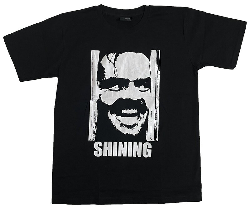 楽天Golden Rock T楽天市場店映画 tシャツ SHINING シャイニング ジャック・ニコルソン Jack Nicholson MOVIE ホラー 【ロックtシャツ】 【バンドtシャツ】 ROCK BAND T-SHIRTS Tシャツ メンズ レディース ユニセックス 半袖 S-XL 黒