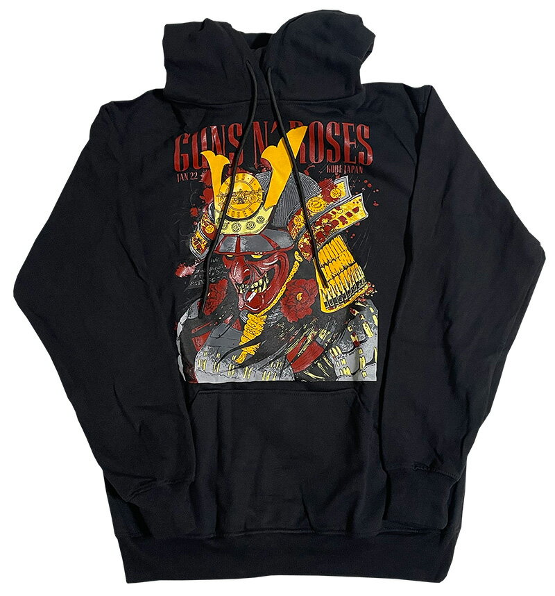 GUNS N' ROSES パーカー ガンズ パーカー ガンズ・アンド・ローゼズ パーカ ガンズアンドローゼズ 長袖 バンドTシャツ ロックTシャツ GN'R ユニセックス バンド トレーナー ROCK BAND T-SHIRTS　ロックパーカー プルオーバー parka メンズ レディース キッズのサムネイル