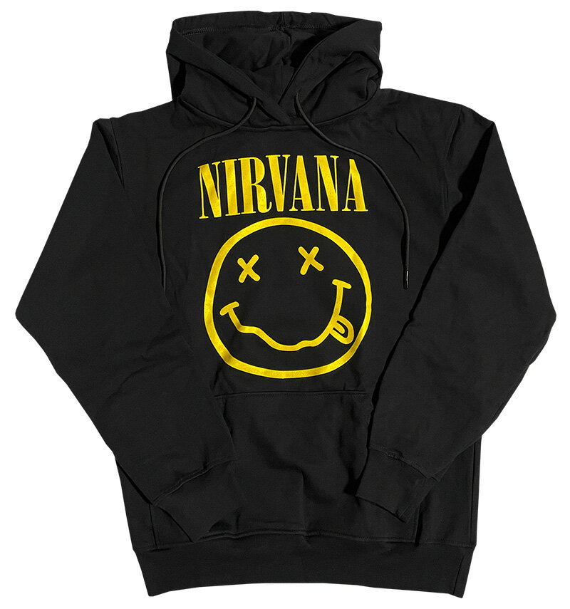 ニルバーナ パーカー NIRVANA パーカ ニルヴァーナ スウェット 長袖 バンドTシャツ ロックTシャツ ユニセックス ROCK BAND T-SHIRTS ロックパーカー プルオーバー parka フーディー hoodie メンズ レディース キッズ プルオーバー ニコちゃん スマイル