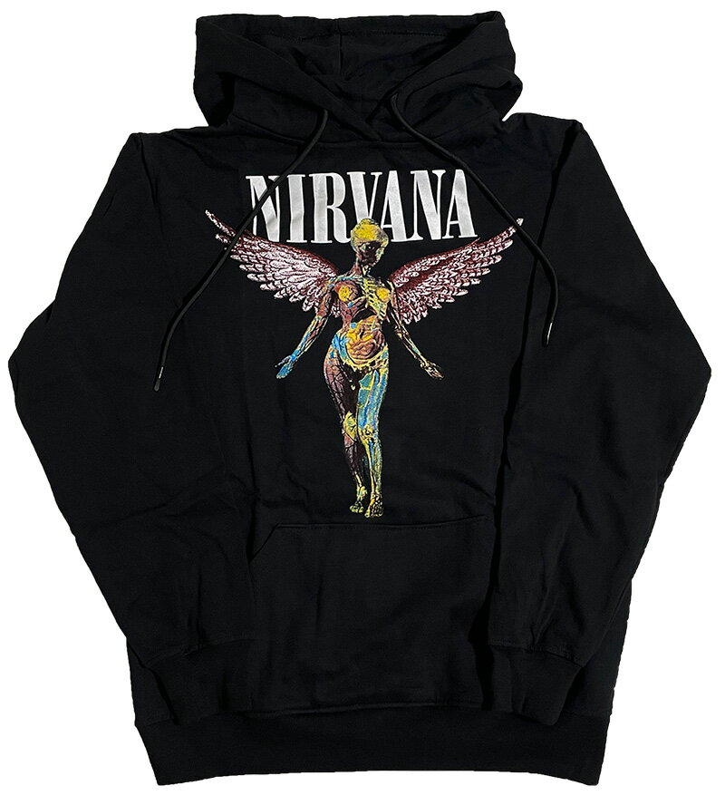 NIRVANA パーカー ニルバーナ パーカー ニルヴァーナ パーカ スウェット In Utero バンドTシャツ ロックTシャツ ユニセックス ROCK BAND T-SHIRTS　ロックパーカー プルオーバー parka メンズ レディース キッズ プルオーバー トレーナー フーディー hoodie MIU404のサムネイル