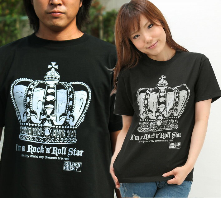 クラウン （王冠） Tシャツ ロックTシャツ Crown オアシス Tシャツ Oasis バンドTシャツ/band/T-SHIRTS/【オリジナル Tシャツ】グラフィックTシャツ・メンズ・レディース・ファッション【Golden Rock T 】