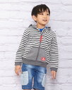 【50%OFF】ボーダーパーカー/キッズ/セール/201D3400ギフト包装無料 100-130サイズ 子供服 ゴールデンベア Golden Bear