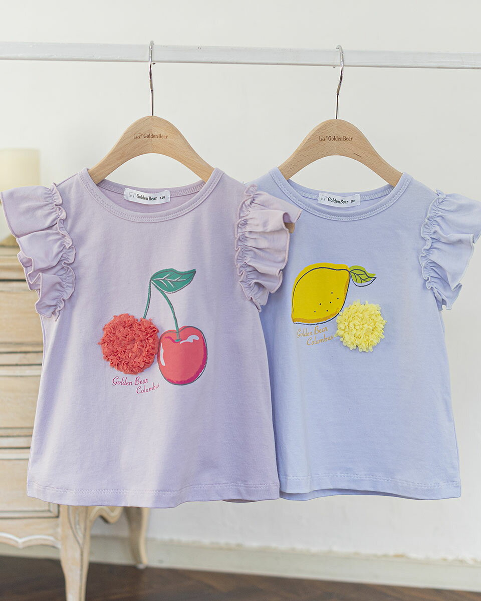 【50%OFF】フルーツTシャツ/セール/セール/202H5451ギフト包装無料 100-130サイズ 子供服 ゴールデンベア Golden Bearのサムネイル