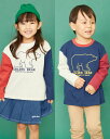 【30％OFF】ベアロゴ配色Tシャツ/Boys＆Girls/セール/205JB401 ゴールデンベア Golden Bearギフト包装無料 100-130サイズ 子供服 ゴールデンベア Golden Bear