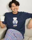 【50%OFF】ベアプリントTシャツパジャマ/メンズ/セール/139Q5503S-LL /プレゼント/ギフト包装無料 ルームウエア パジャマ ゴールデンベア G...