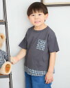 GBチェックTシャツ/キッズ/205R4430/ギフト包装無料 100-140サイズ 子供服 ゴールデンベア Golden Bear(4)