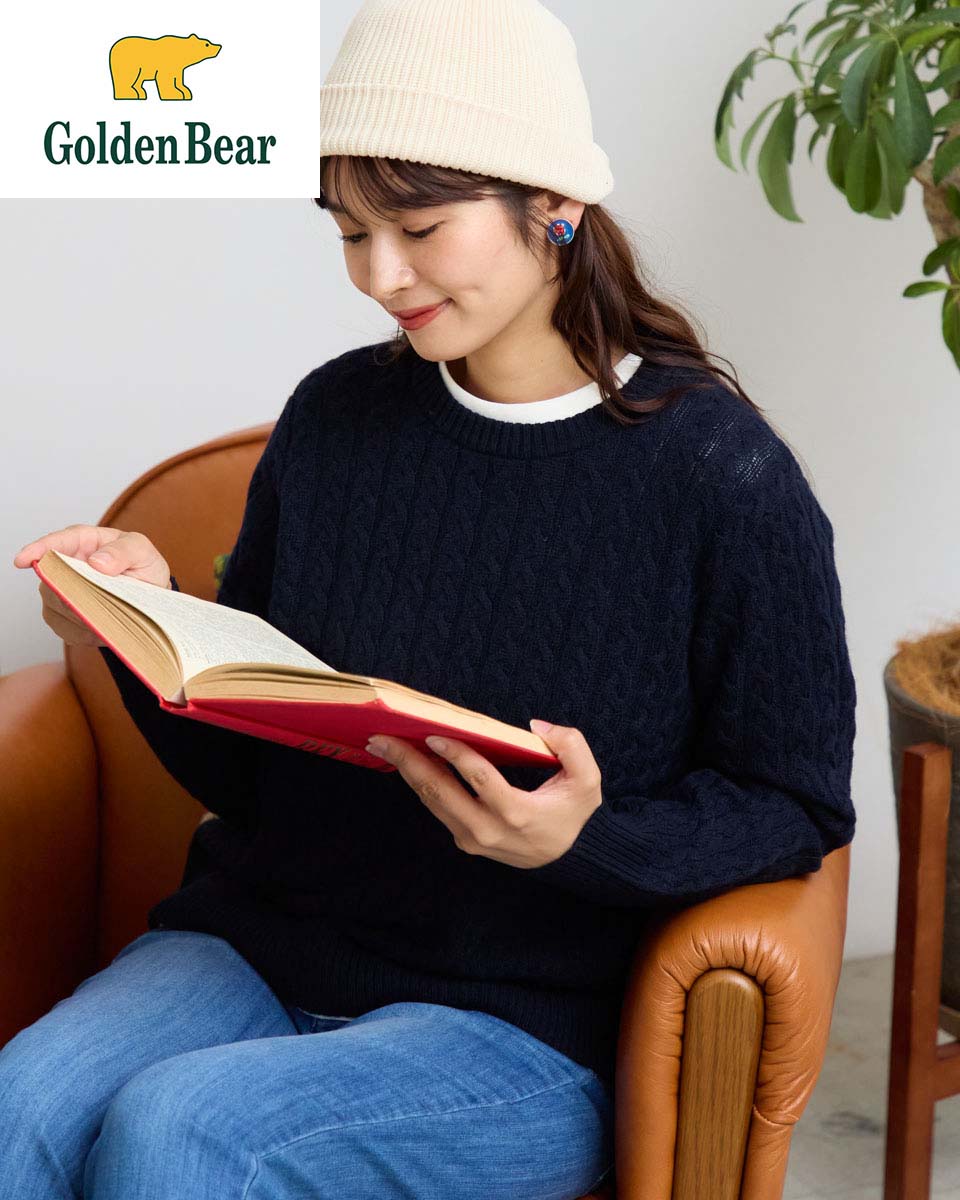 【公式】洗えるGBラムウールニット/レディース/467RE632/ギフト包装無料 M-LL ゴールデンベア Golden Bear