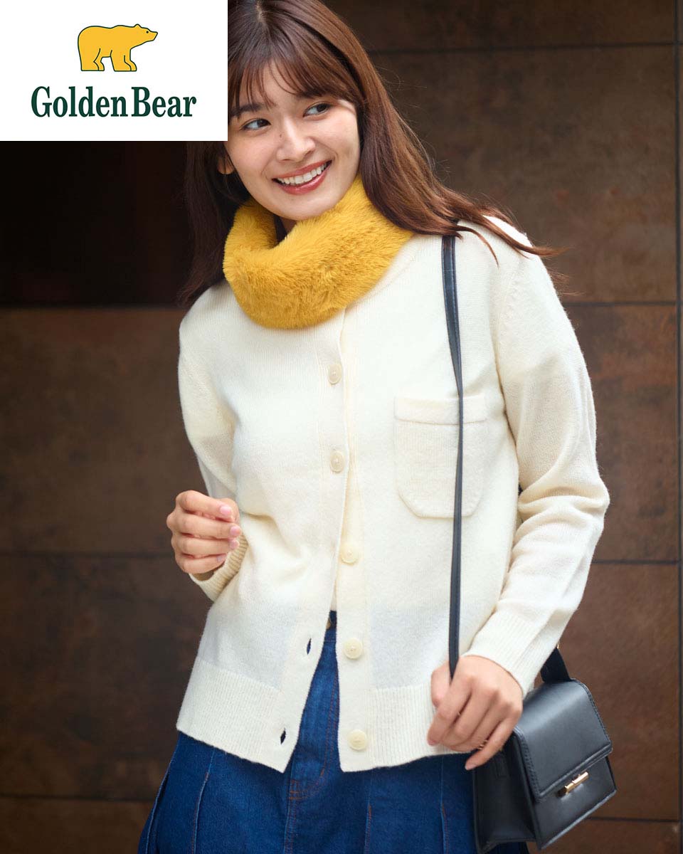 【公式】洗えるGBラムウールカーディガン/レディース/467RE633/ギフト包装無料 M-LL ゴールデンベア Golden Bear