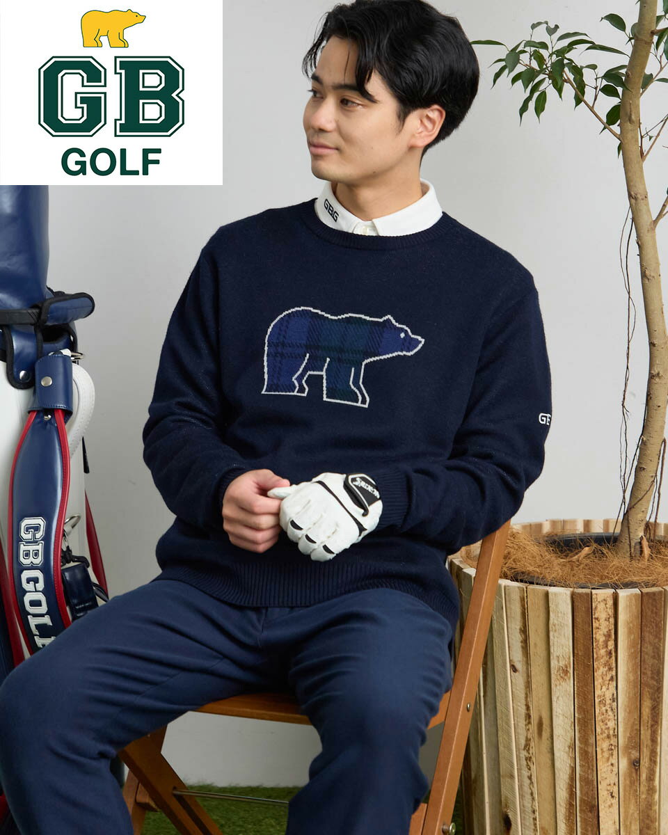 【公式】BEAR ニット/メンズ/312RE602/M-L/プレゼント/ギフト包装無料 ゴールデンベア Golden Bear