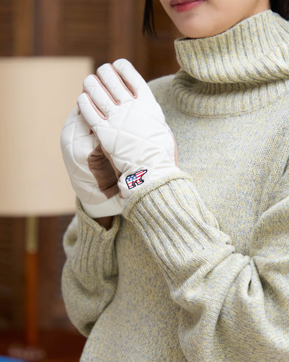 【公式】キルティンググローブ/レディース/467RE032/ギフト包装無料 FREE ゴールデンベア Golden Bear