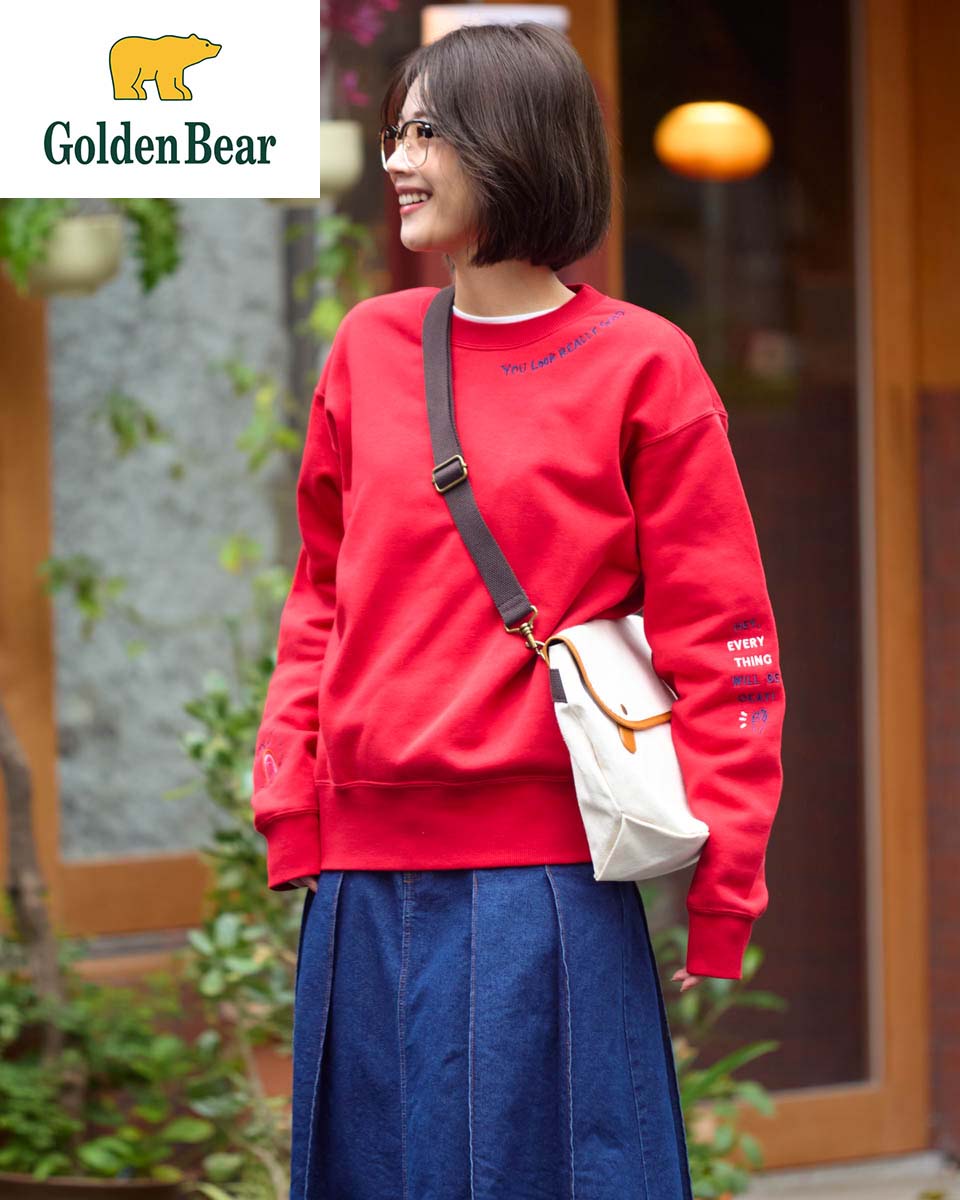 【公式】刺しゅうトレーナー/レディース/467RE401/ギフト包装無料 M-L ゴールデンベア Golden Bear