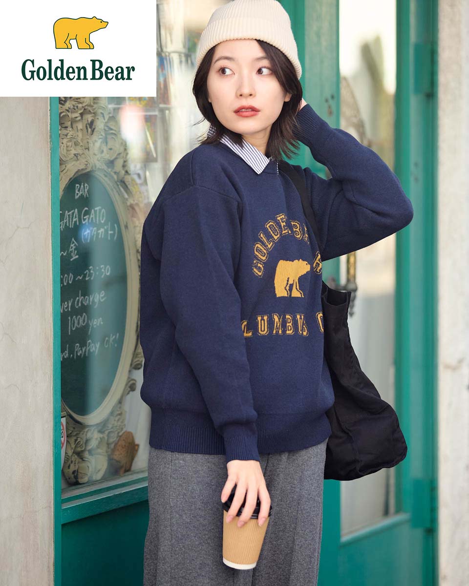 【公式】クマロゴニット/レディース/467RE631/ギフト包装無料 M-L ゴールデンベア Golden Bear