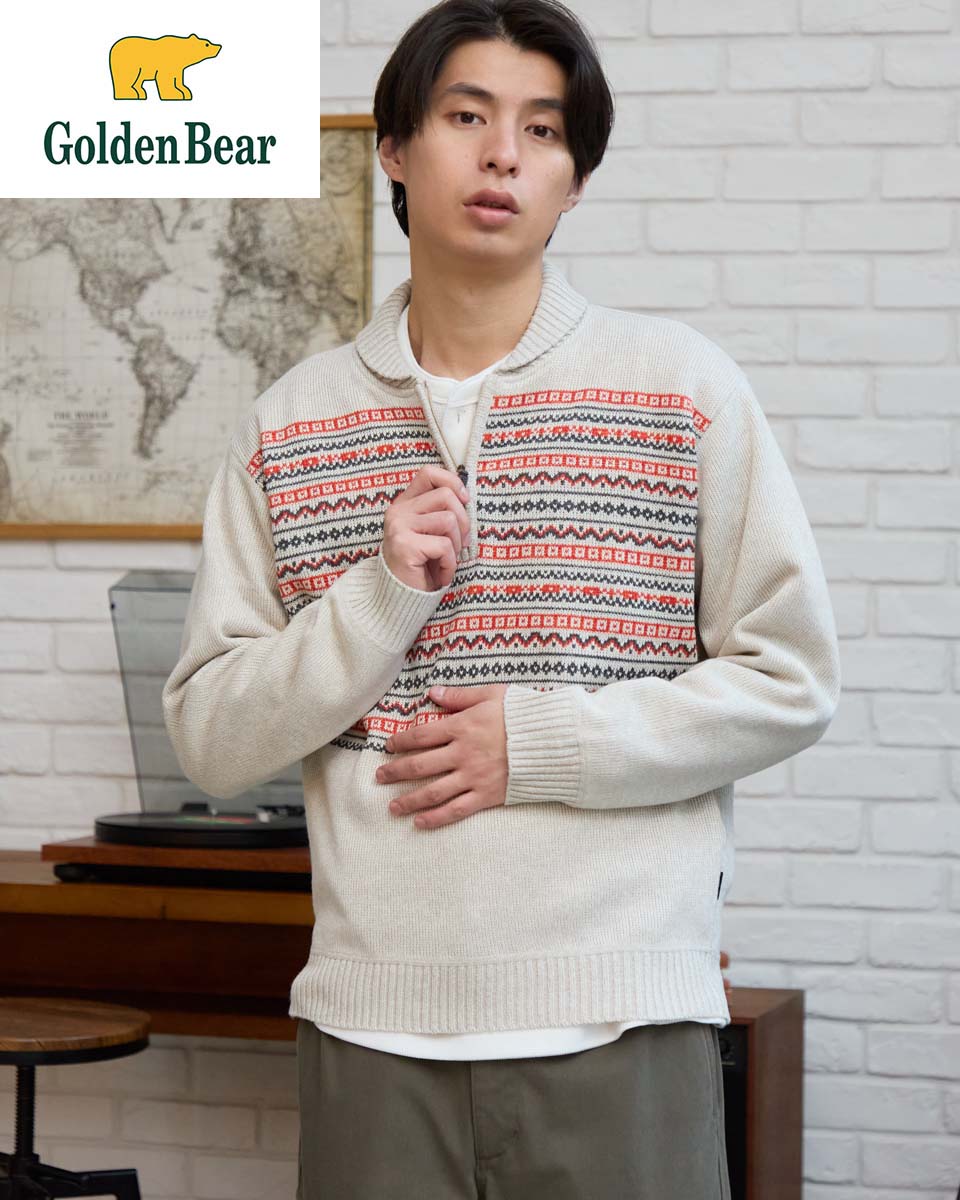 【公式】ハーフZIPスウェット/メンズ/315RE425/3L-4L ギフト包装無料 ゴールデンベア Golden Bear