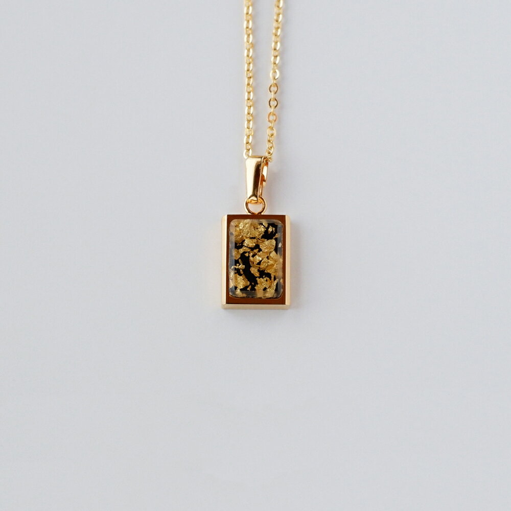 樂天商城 - 金箔入 ネックレス 樹脂 アクセサリー プレゼント 贈り物 海外の方へ 母の日 工芸品 金沢土産 金沢 石川県 石川 和モダン 二本のお土産