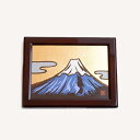 ミニパネル 青富士（横） 富士山 飾り パネル 装飾 インテリア 金箔 金沢 金沢土産
