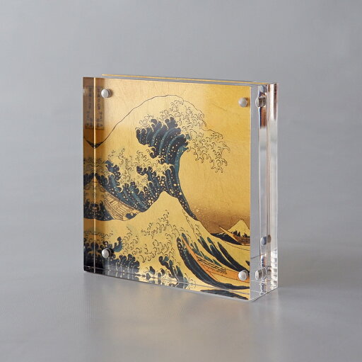金箔 浮世絵 アート パネル 「波に富士」 神奈川沖浪裏 葛飾北斎 和モダン インテリア 金箔 浮世絵 アート パネル 「波に富士」 神奈川沖浪裏 葛飾北斎 和モダン インテリア