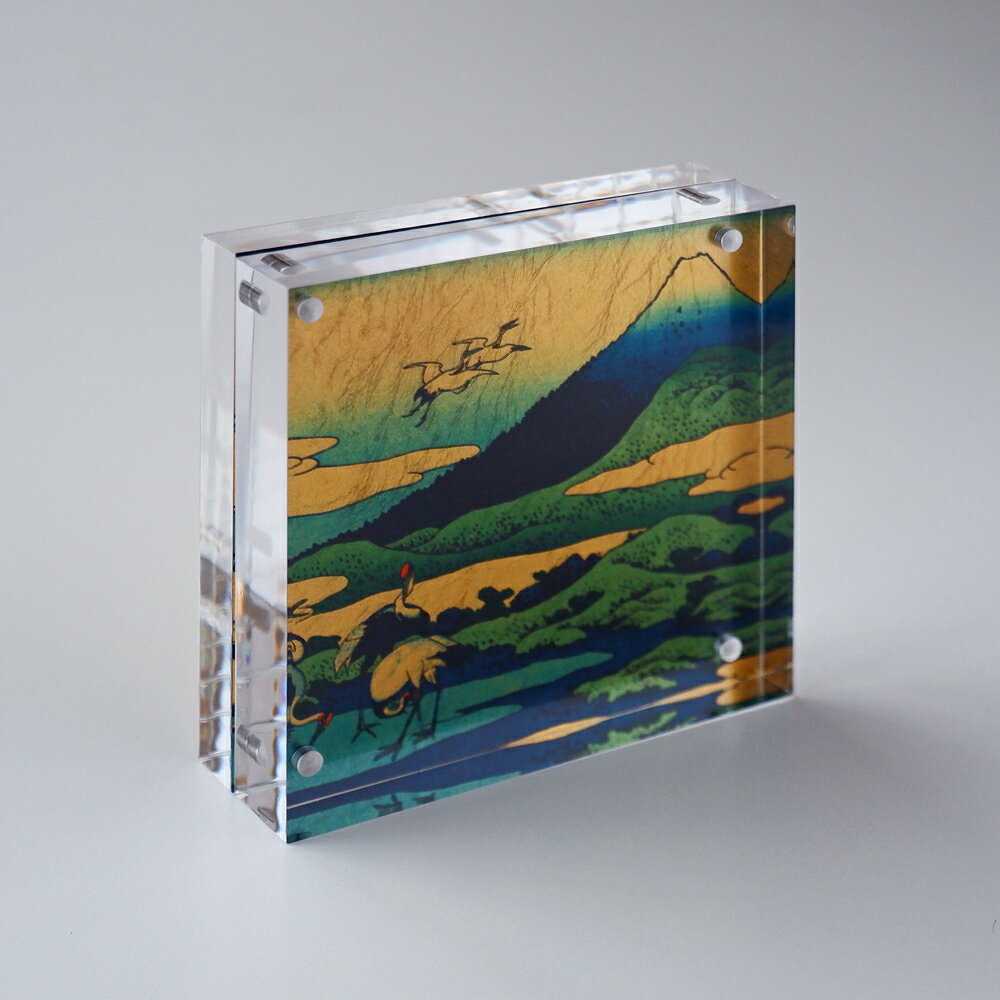 金箔 浮世絵 アート パネル 「相州梅澤左」 葛飾北斎 富嶽三十六景 和モダン　インテリア