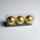 ゴルフボール 金 3個入り ゴルフコンペの賞品 贈り物 プレゼント 父の日 母の日 記念品 金沢土産 ギフト お祝い事