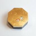 八角小箱（大） 「ふくろう」 金沢箔工芸品 漆器 ギフト包装 のし 対応 アクセサリーケース 小物入れ プレゼント 工芸品 お祝い