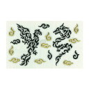 【廃盤商品】【在庫限りSALE】【ネコポス・ゆうメール可】蒔絵シール デコ シール トライバル 竜 龍 鳳凰 ドラゴン 携帯電話 スマホ 食器 デコレーション...