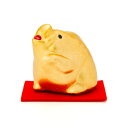 金箔 金福干支置物 亥(いのしし) 陶器製 お年賀 ギフト 正月 ギフトラッピング無料