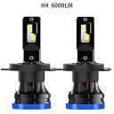 LED バルブ H4 6500K 6000ルーメン 12V 小型 1年保証 D9シリーズ ユニパワー・エレクトロニクス ヘッド ライト 補修 単品 ポン付け 簡単