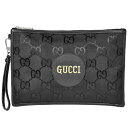 【クーポン利用で最大3万円オフ! 5/1～5/3】グッチ GUCCI オフ ザ グリッド クラッチバッグ ロゴ ブラック GGナイロン セカンドバッグ ポーチ 625598【中古】