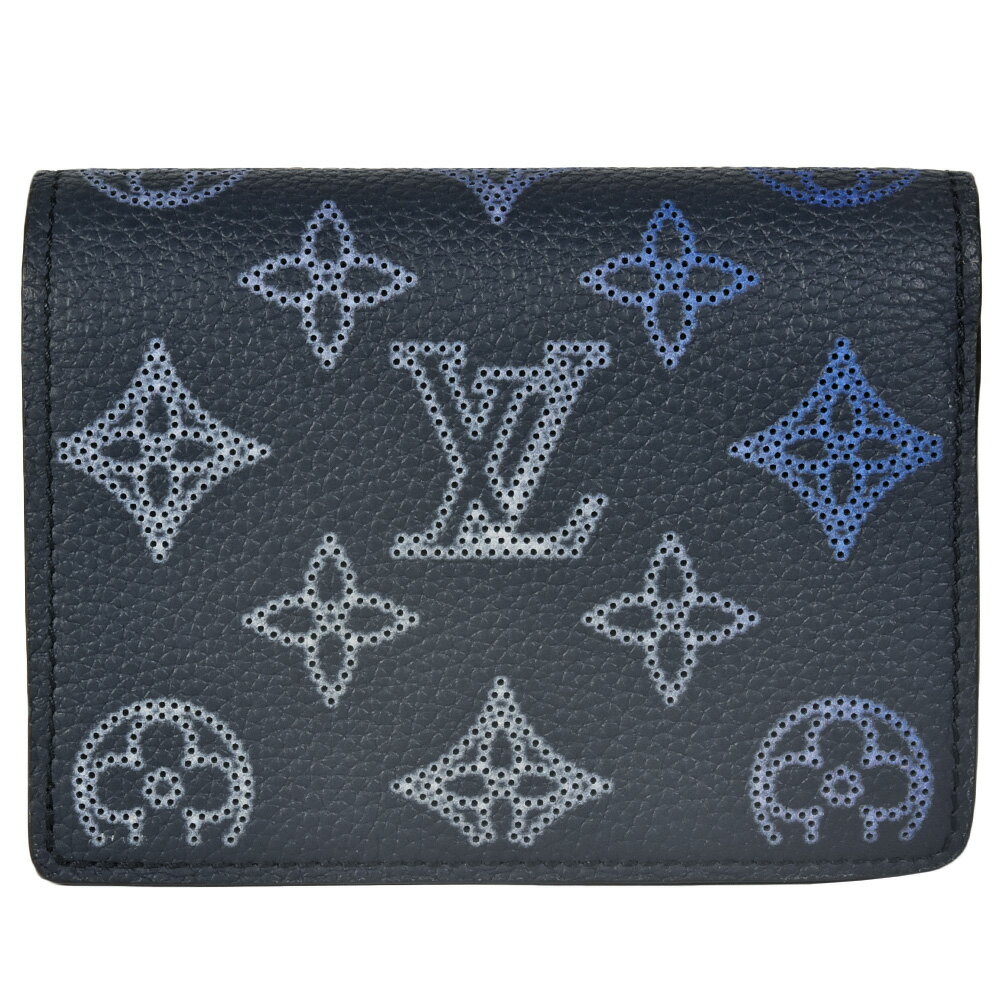 ルイヴィトン LOUIS VUITTON ポルトフォイユ・クレア 小銭入れ付 二つ折り財布 モノグラム・マヒナ レザー フライト・モード コレクション M81171【中古】のサムネイル