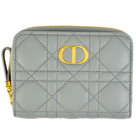 ディオール Dior ディオールカロ バイフォールド ウォレット カナージュ ラムスキン グレー S5032UWHC_M41G【中古】のサムネイル