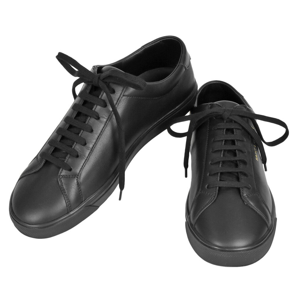 サンローラン SAINT LAURENT アンディ スニーカー 表記サイズ40.5(25.5cm) メンズ ブラック レザー 靴 シューズ 533615 OM500 1000【中古】