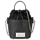 【お買い物マラソン ポイント2倍 クーポン利用で最大3万円オフ 4/25～4/27】メゾン マルジェラ Maison Margiela 5AC バケットバッグ 2WAY ハンドバッグ ショルダーバッグ ブラック レザー S61WG0035【中古】