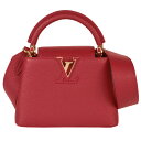 ルイヴィトン LOUIS VUITTON カプシーヌMINI スカーレット ショルダーバッグ ショルダーストラップ付 2WAY ハンドバッグ レッド トリヨンレザー M56845【中古】