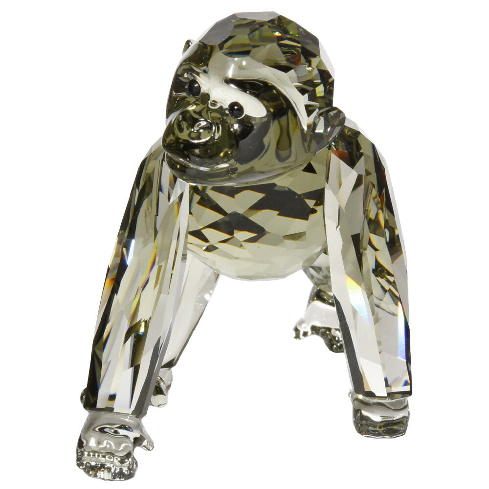 スワロフスキー SWAROVSKI SCS会員限定 ゴリラの赤ちゃん オブジェ 置物 クリスタル 955440【中古】