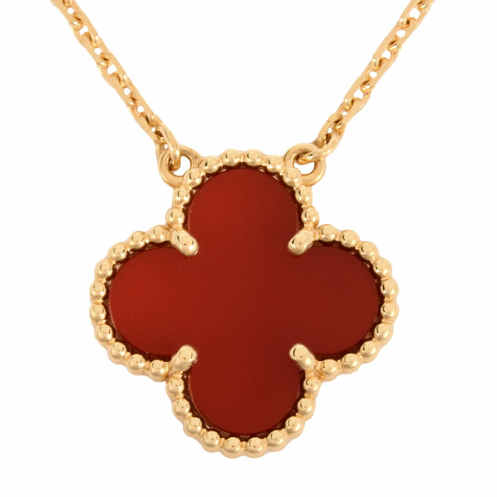 ヴァンクリーフ&アーペル Van Cleef & Arpels ヴィンテージ アルハンブラ ネックレス カーネリアン K18YG レディース【中古】のサムネイル