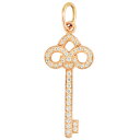 ティファニー Tiffany&Co. フルール ド リス ペンダントトップ ダイヤモンド K18PG レディース【中古】