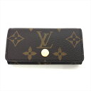 【5/1限定 ワンダフルデーポイント最大2倍 最大30000円Offクーポン】ルイヴィトン LOUIS VUITTON ミュルティクレ4 キーケース モノグラム キャンバス M62631 RFID 4連 キーフック 小物【中古】