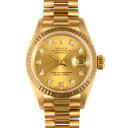 【クーポン利用で最大3万円オフ! 4/25～4/30】ロレックス ROLEX 69178G デイトジャスト S番(1993年製造) 腕時計 自動巻 シャンパン文字盤 レディース【中古】