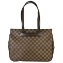 【お買い物マラソン ポイント2倍 4/25～4/27】ルイヴィトン LOUIS VUITTON パリオリ PM ショルダーバッグ ダミエ エベヌ N51123 ブラウン AR0074 トートバッグ【中古】