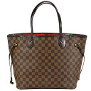 ルイヴィトン LOUIS VUITTON ネヴァーフル GM トートバッグ ダミエ エベヌ N51106 スリーズ ゴールド金具 CA0121【中古】